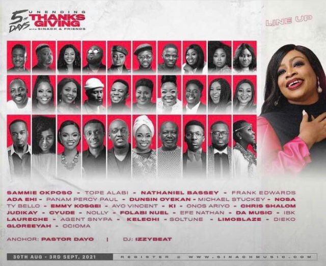 5 Days Of Thanksgiving With Sinach & Friends