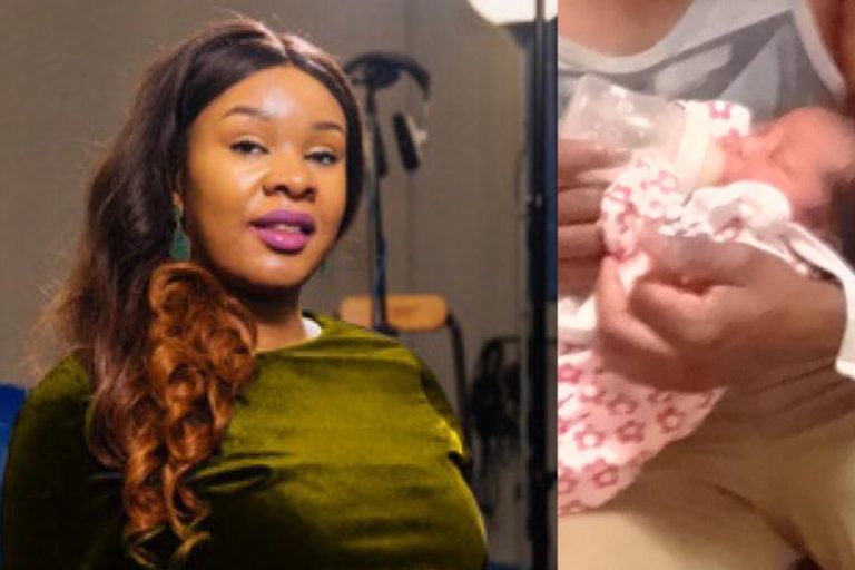 "I Will Not Die Now" Singer Ebere Okeke Welcomes Baby Boy with Husband