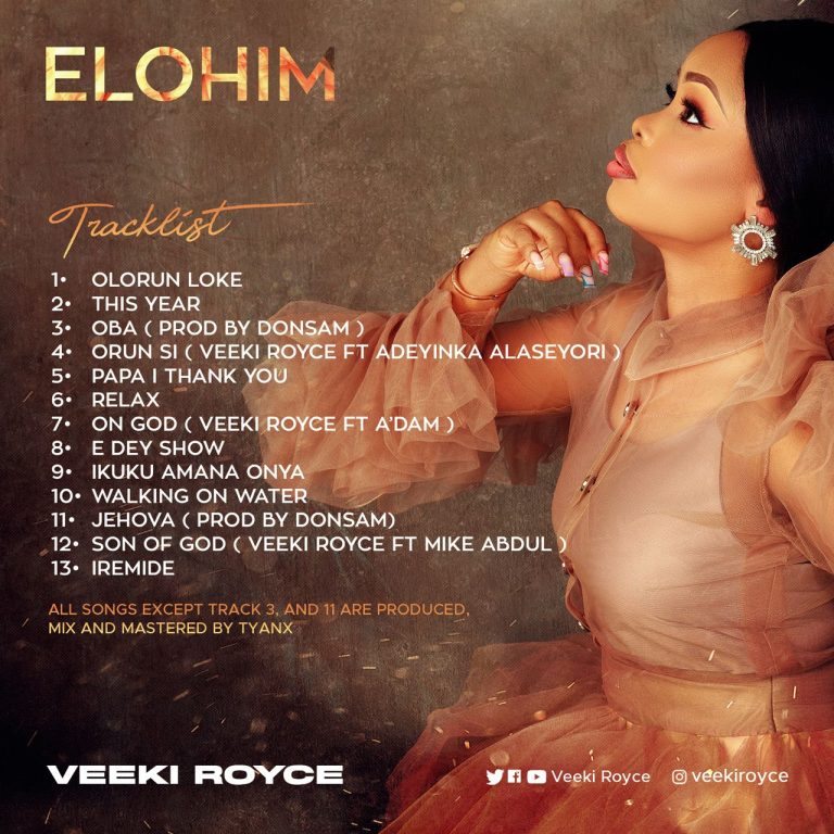 DOWNLOAD ALBUM: Veeki Royce - Elohim